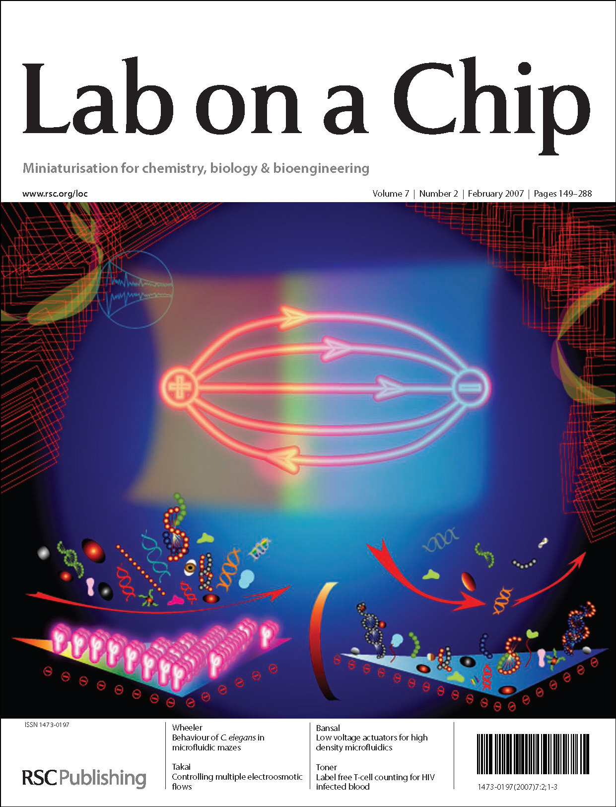 Lab on a Chip, 2007, 7,199-206_cover_with frame